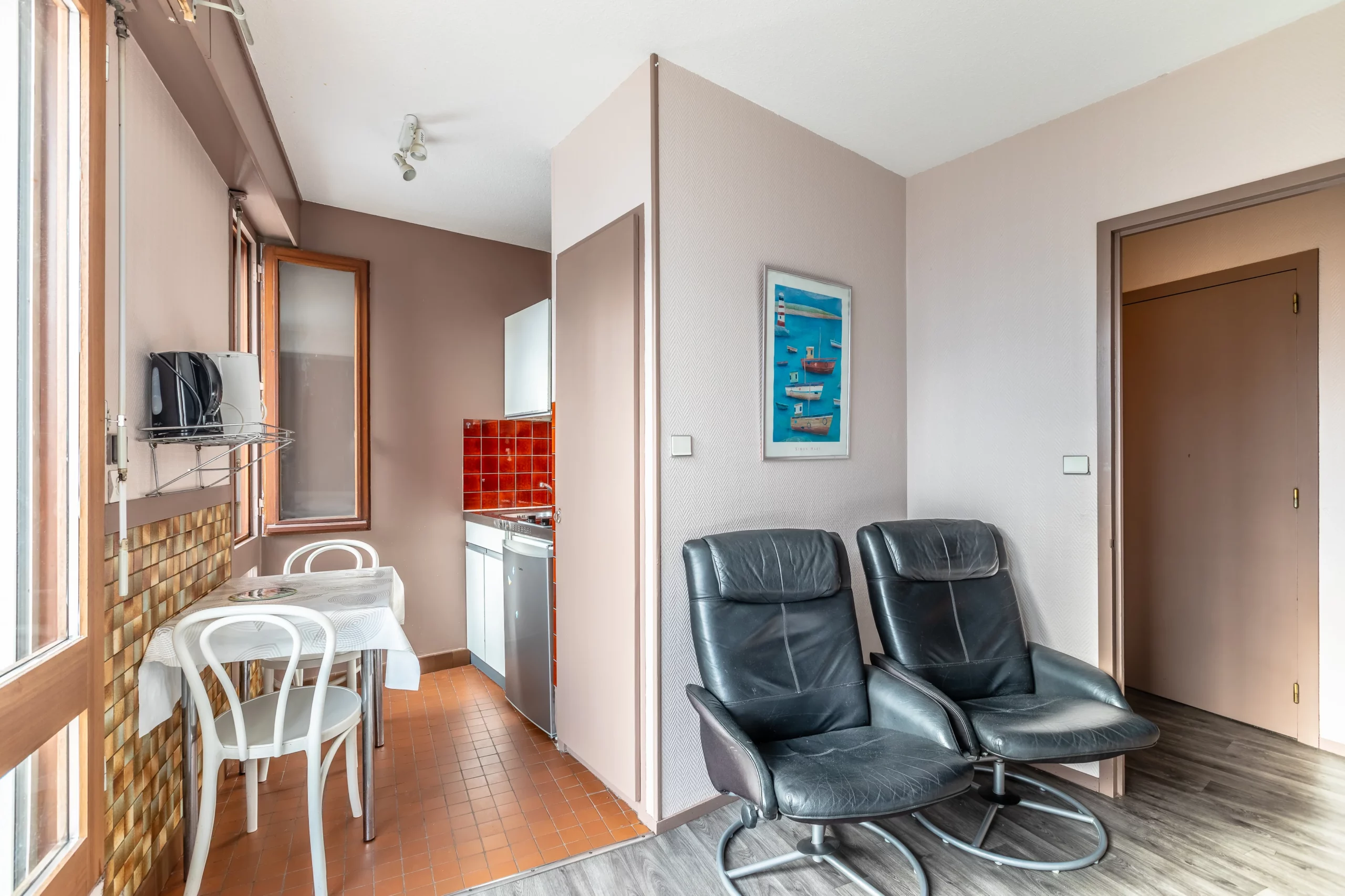 Studio 1-2 pers Foch Terrasse cuisine